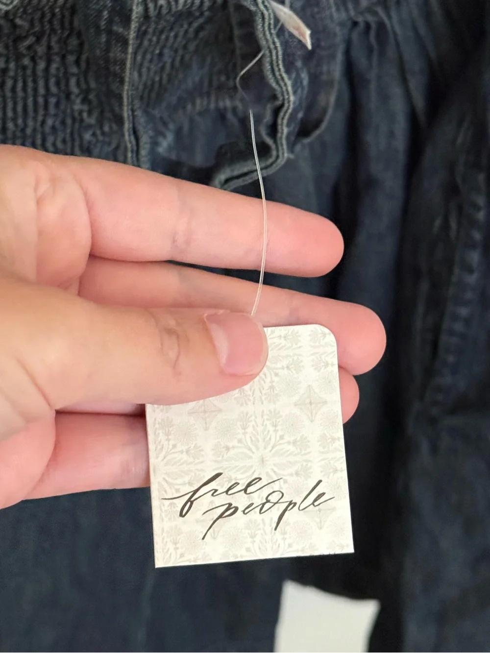 FREE PEOPLE Laurel Denim Mini Dress - Picture 9 of 11